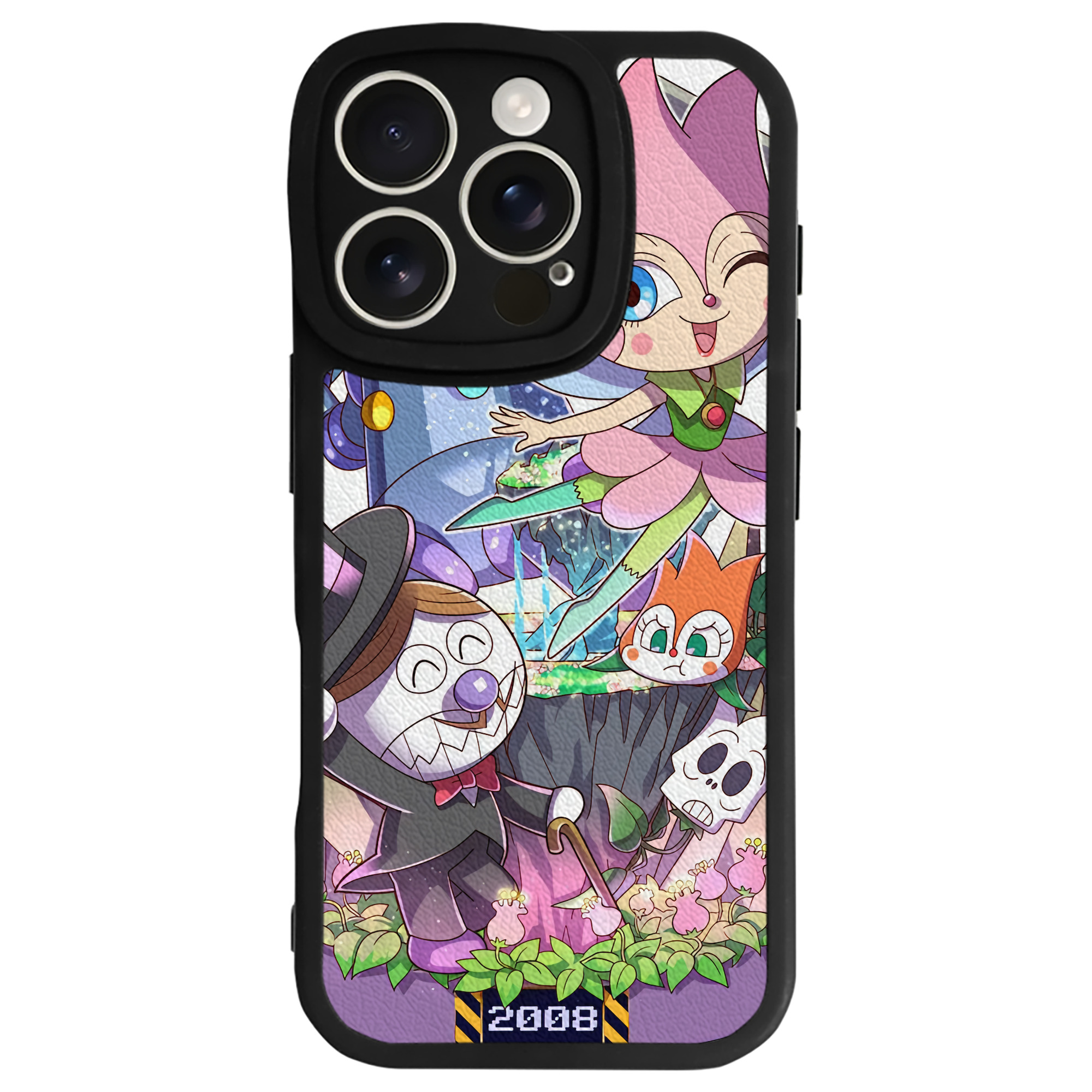 （画像用） アンパンマン Anpanman 【iPhone 16シリーズ対応】シリコンスマホケース（レザー調） 材質：シリコン